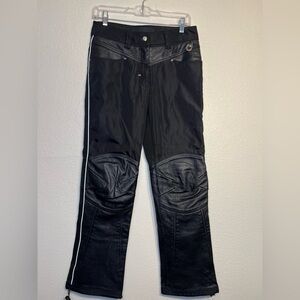 Vintage Hein Gericke woman motorcycle leather nylon pants